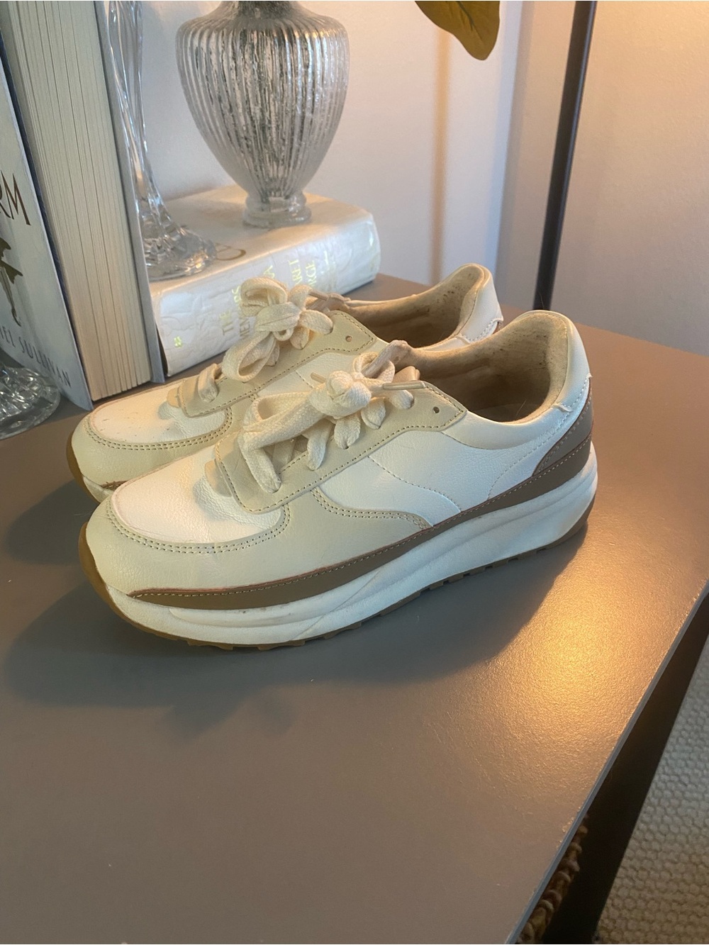 Neutral Cream & Taupe Sneakers